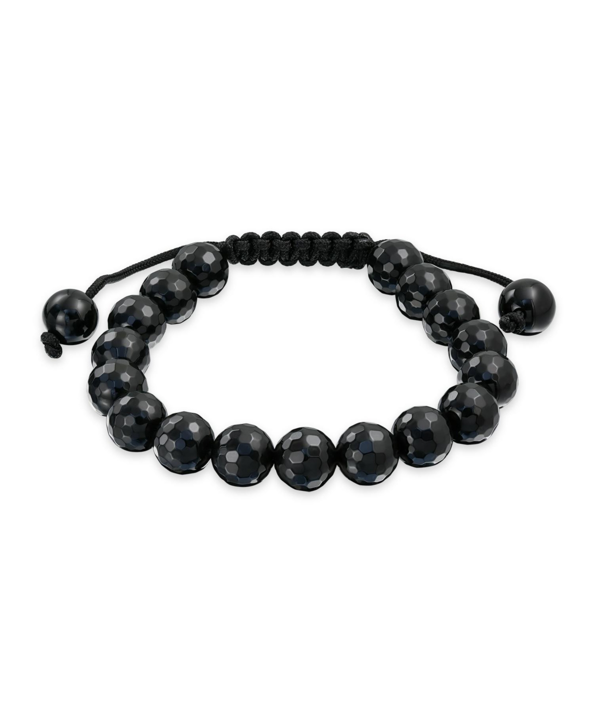 Natural Multi Stones Strand Stackable 10MM Bead Bracelet Cord String Adjustable - White