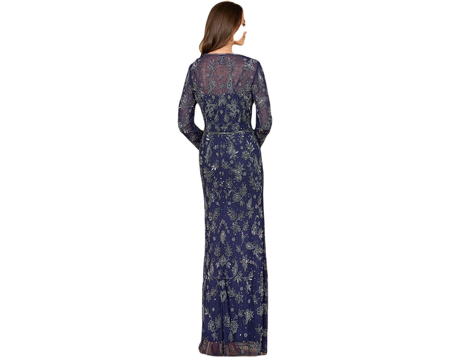 Women's Sheath Gown with Long Sleeve Jacket
