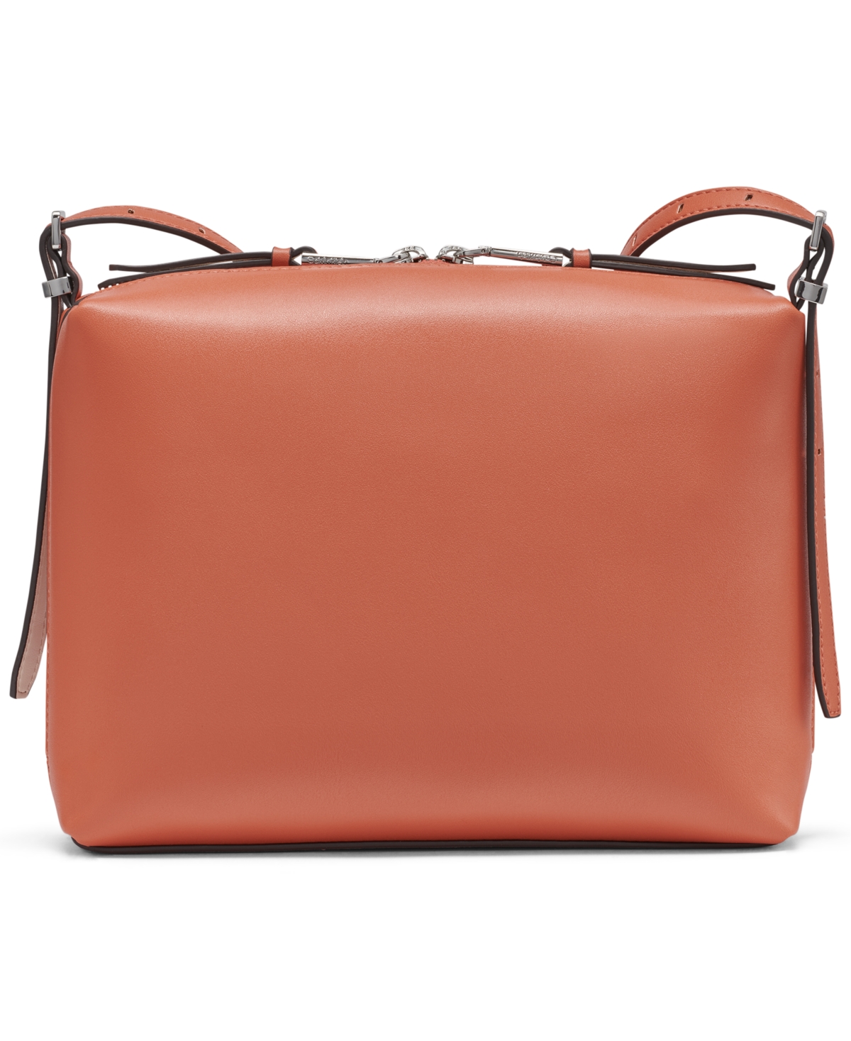 Calvin Klein Lowen Crossbody Bag In Chili Spice,cherub White