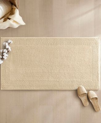 Splendor Reversible Tufted Cotton Bath Rug, 24" x 60"