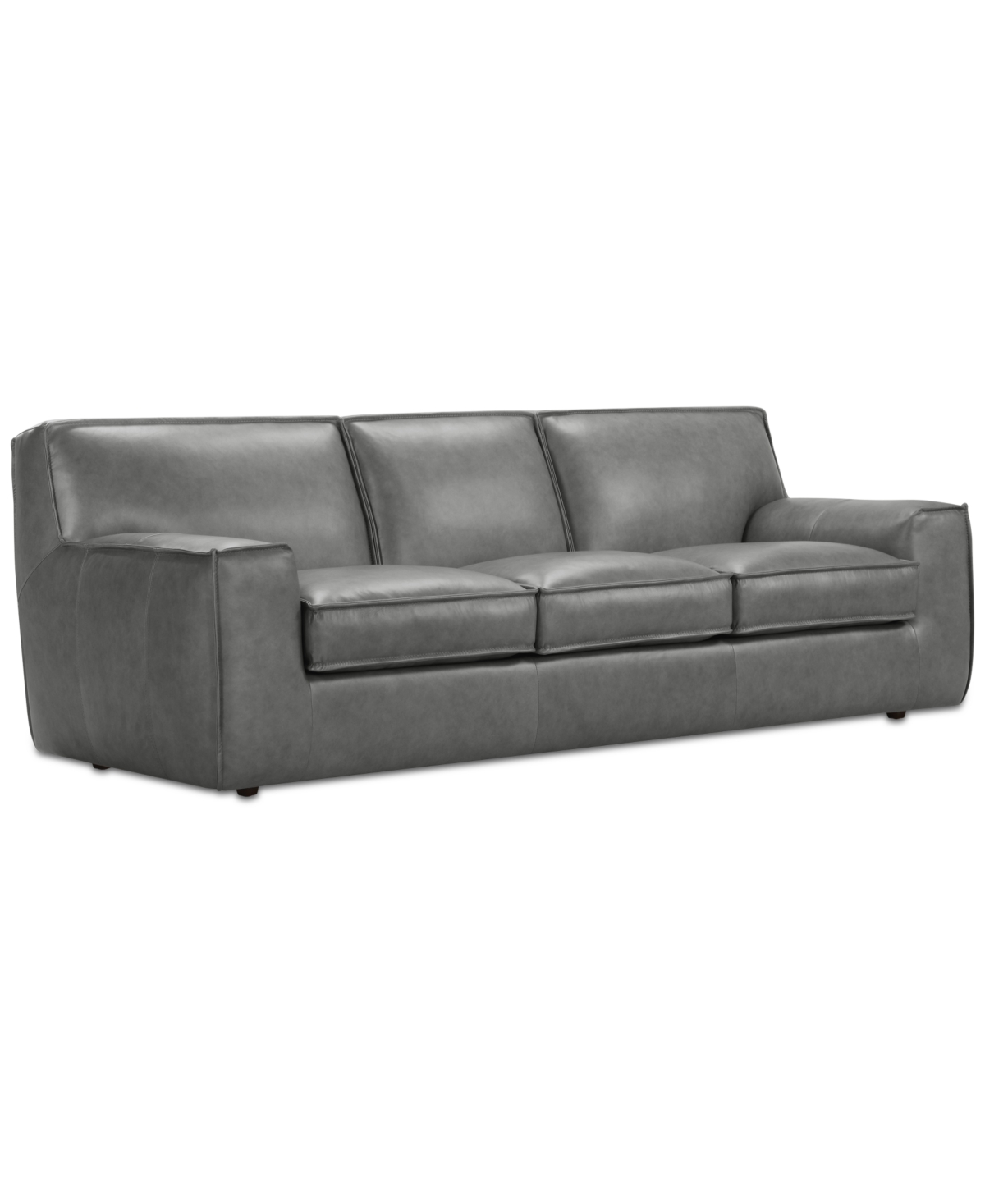 Macy's Glympton 98" Leather Sofa, Exclusively At