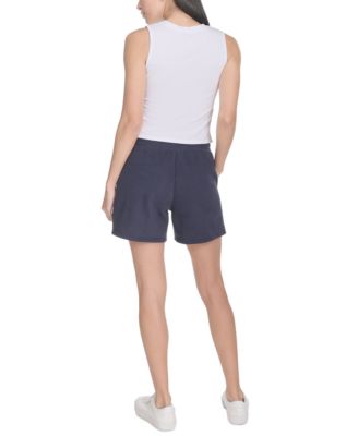 Women's Smocked Waistband Midi Shorts