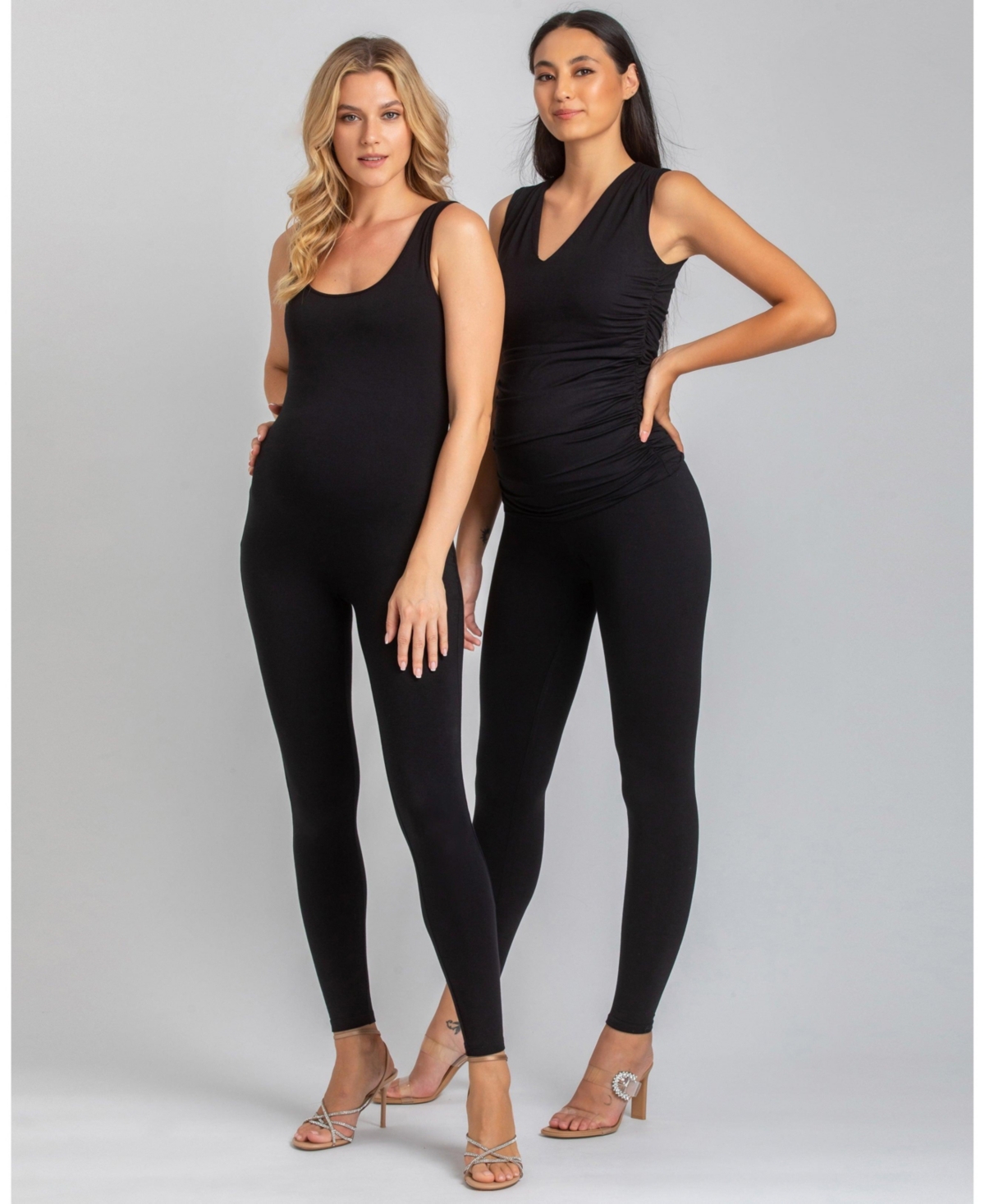Pietro Brunelli Maternity Maternity High-waisted & Tight Fit Zack Stretch Leggings In Black