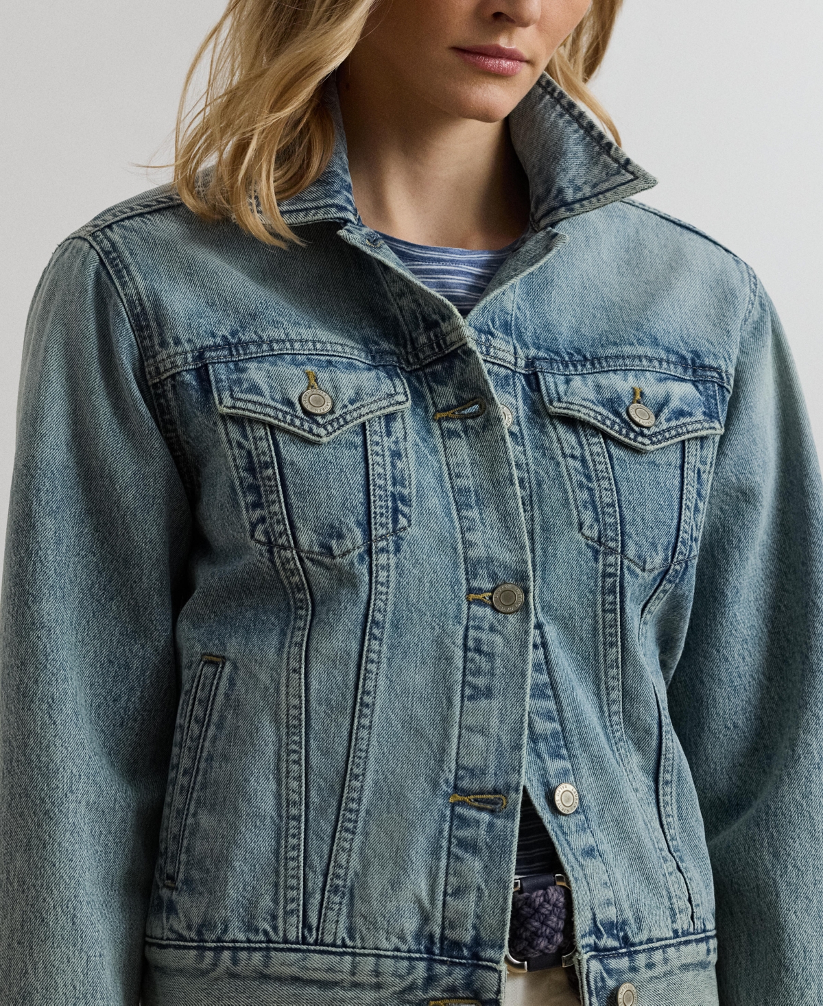 RALPH LAUREN WOMEN'S DENIM TRUCKER JACKET 