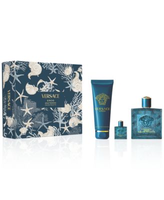 Versace Mens 3-Pc Eros Pour Homme Eau de Toilette Gift Set 20590₽