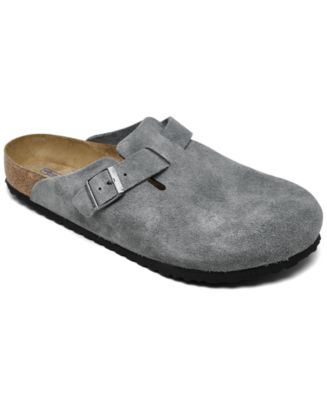Birkenstock men’s Perforated Suede Clog in grey Men main image 2