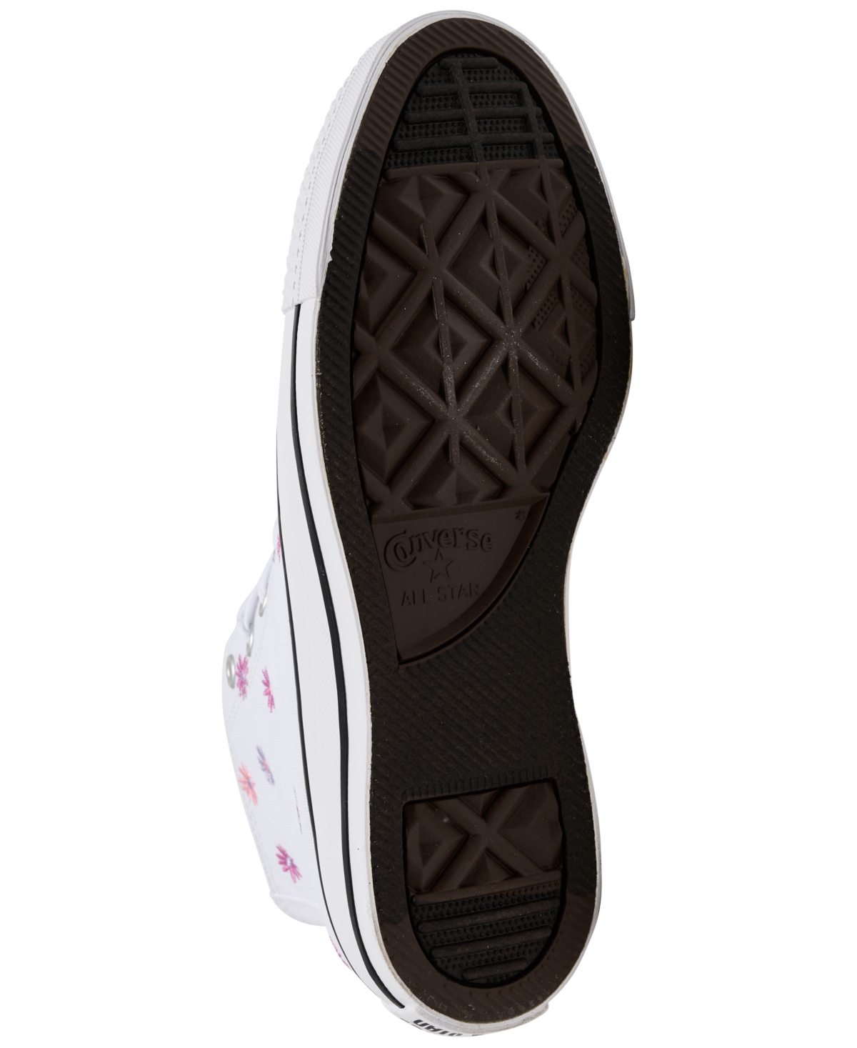 Shop Converse Big Girls Chuck Taylor All Star Florals High Top Casual Sneakers From Finish Line In White,jellyfish