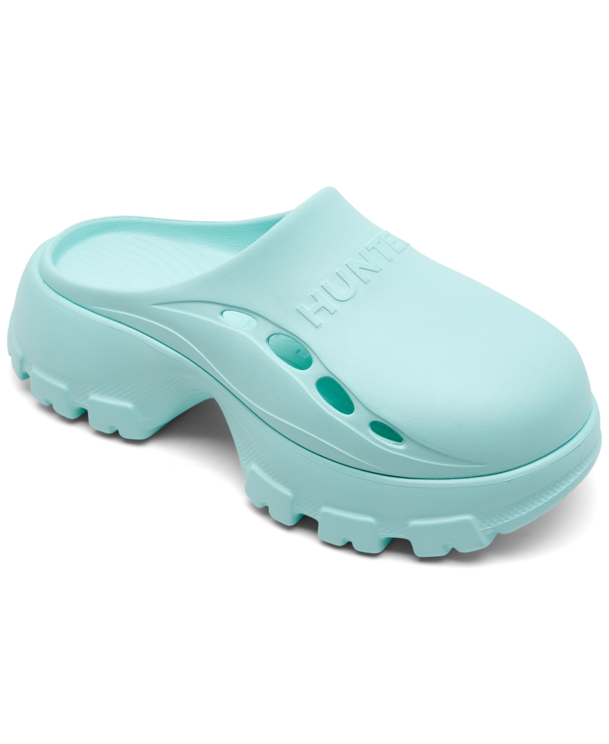 Shop Hunter Women's Bryce Slip-on Closed Toe Casual Clog Sandals From Finish Line In Light Blue