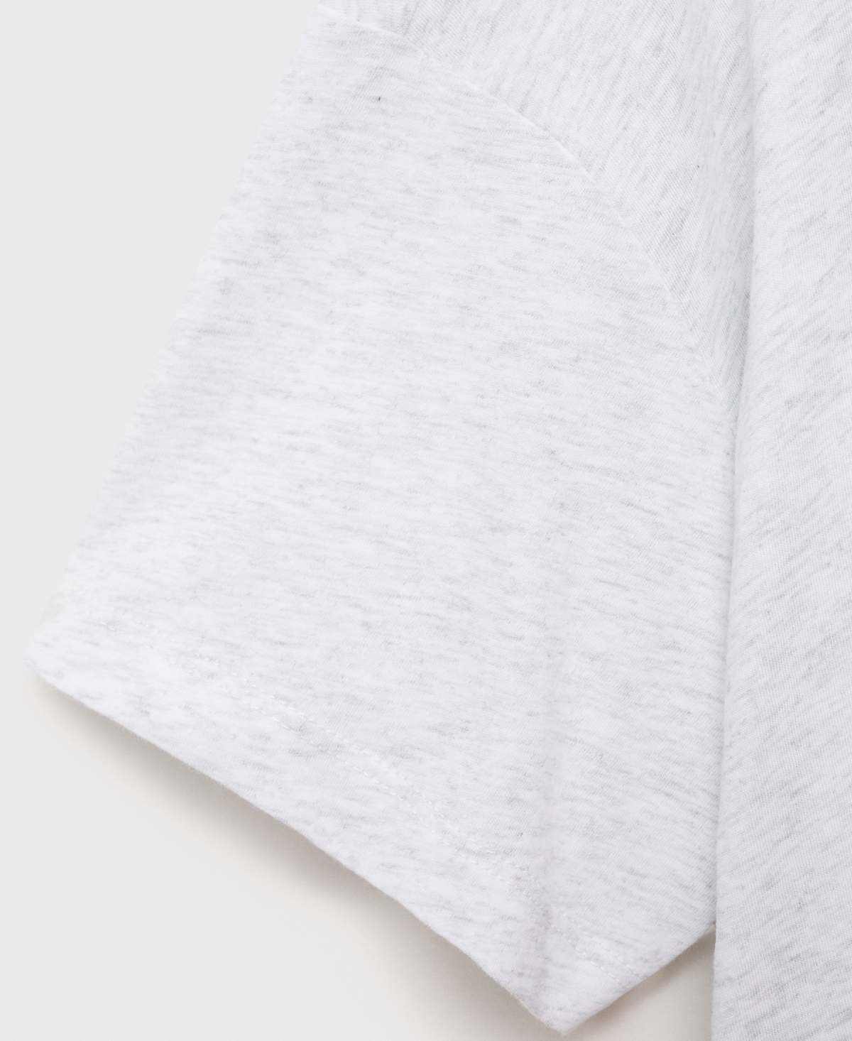 Mango Cotton Crewneck T-shirt In Neutral