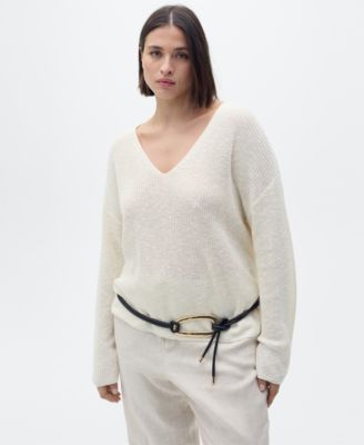 Women's V-Neck Knit Sweater