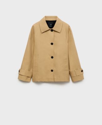 MANGO Women's Buttoned Cotton Parka Coat