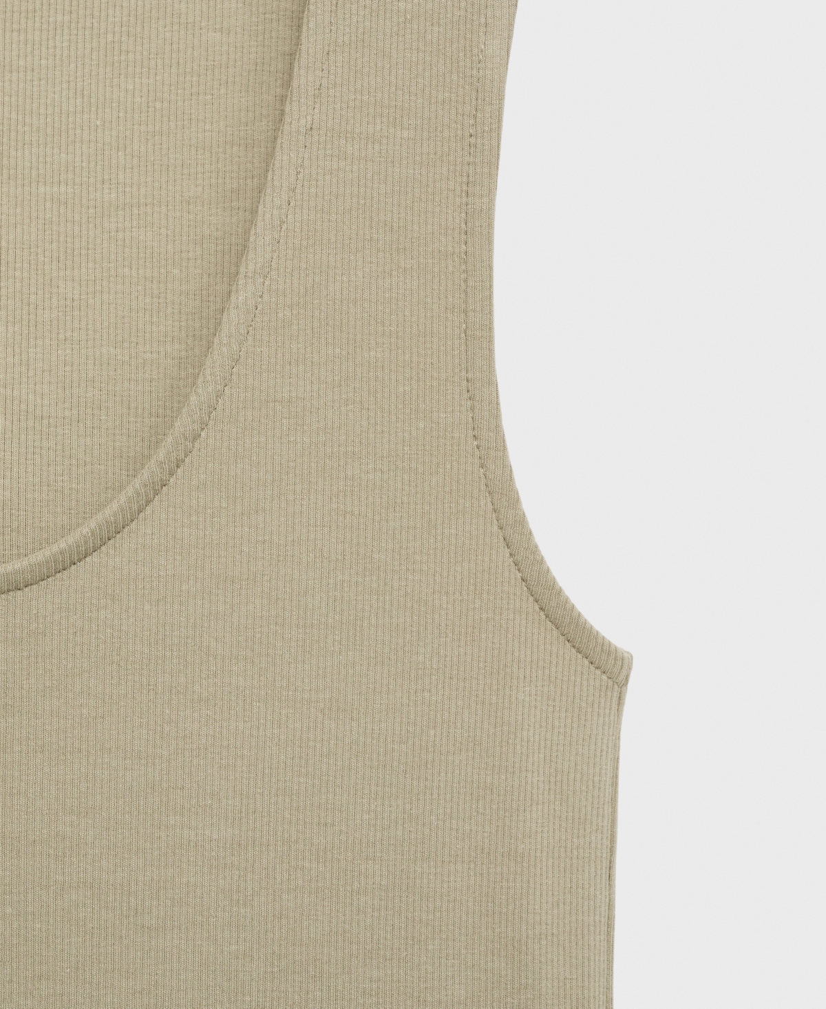 Shop Mango Women's Combined Fabric Flared Dress In Khaki