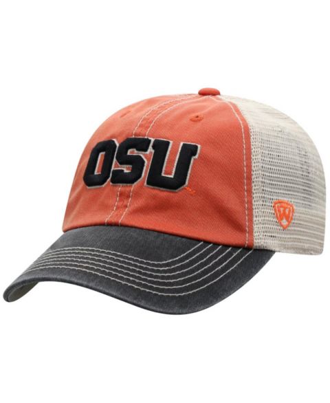 Мужская кепка Top of the World Orange Oregon State Beavers Off Road Adjustable Trucker Hat