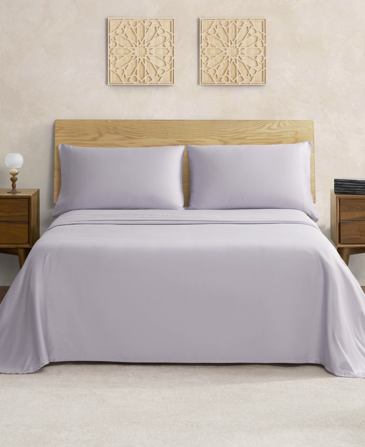Jessica Simpson Blissful Dreams 300-thread Count Cotton Sateen 3-pc. Sheet Set, Twin In Evening Haze Purple