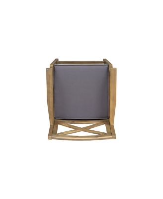 Streamdale Logan Acacia Wood Patio Barstools, Set of 2 Transitional Charm with Durable Design