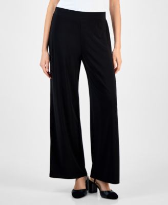 Women's Mid-Rise Wide-Leg Pull-On Pants