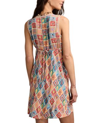 Женское мини-платье без рукавов с принтом от бренда Lucky от бренда Femme