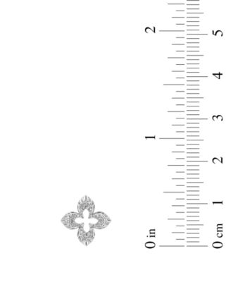 Diamond Quatrefoil Openwork Stud Earrings (1/4 ct. t.w.) in 14k White Gold 