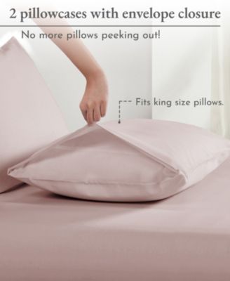 Organic Cotton Set of 2 Pillowcases, King Pillowcase