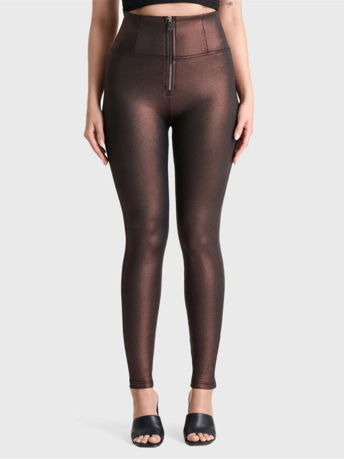 Women's Wr.up Metallic Super High Rise Pants - Bronze