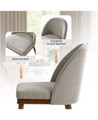  21.5" x 24" x 33"  Polyester Upholstered, Serta Design  Dining Chair