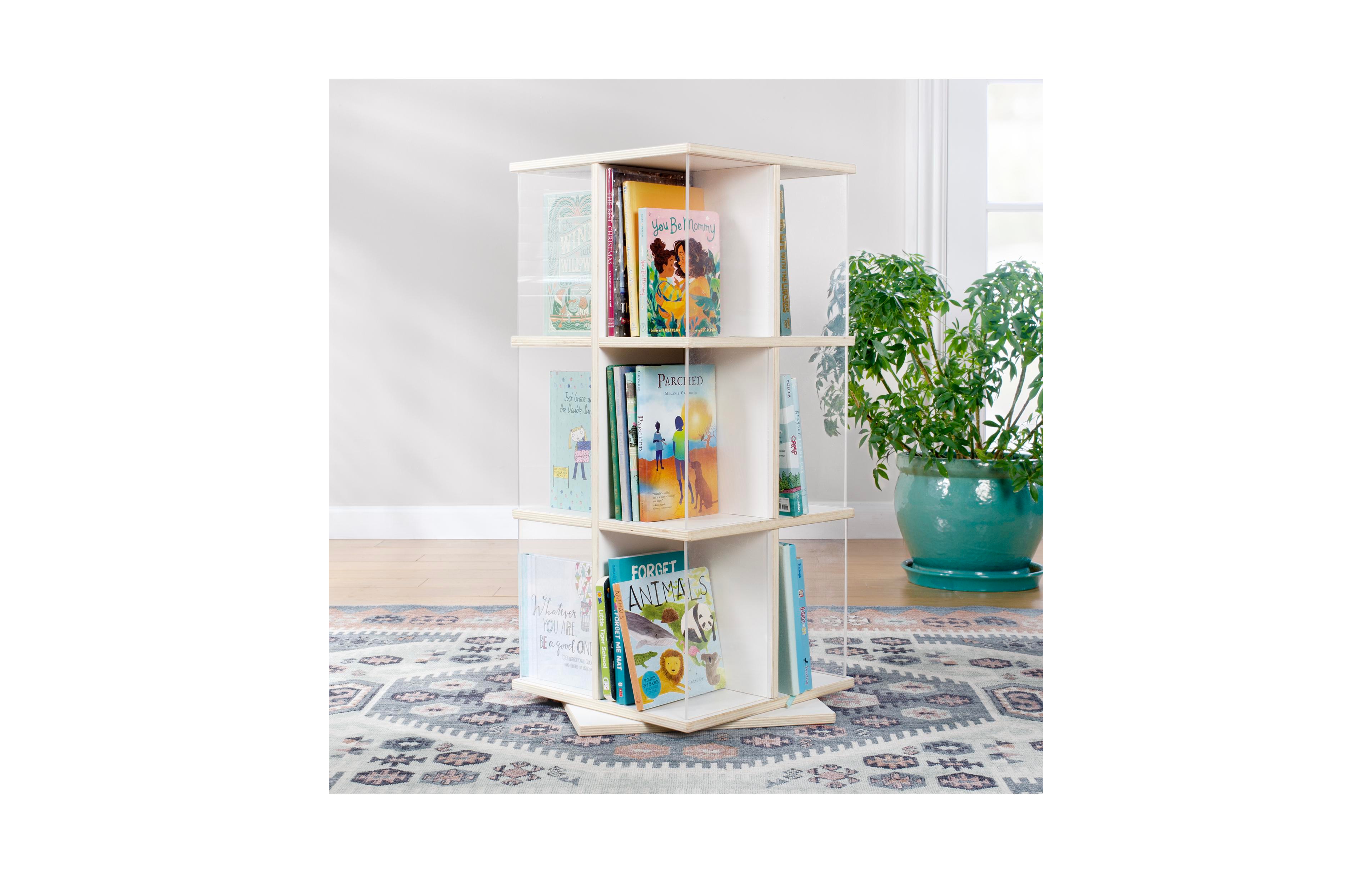 Guidecraft EdQ Rotating 3 Tier Book Display