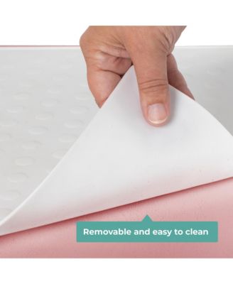 Contemporary Kitchen Helper Toddler Step Stool - Ivory: Adjustable, Kids Foldable Learning Toddler Tower with Safety Mat