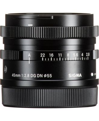 45mm f/2.8 DG DN Contemporary Lens for L Mount Bundle with Hoya 55mm Digital Filter Kit II, Cleaning Kit, Cloth