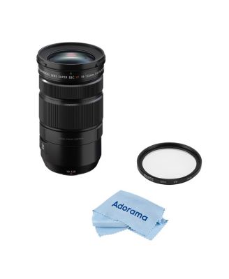 XF 18-120mm f/4 LM PZ WR Lens, Black with 72mm Multi Coated UV Slim Filter, Cleaning Cloth