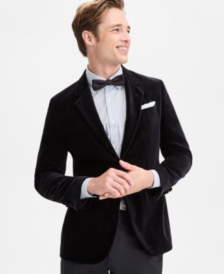 Hugo Boss - Men's Slim-Fit Solid Velvet Sport Coat