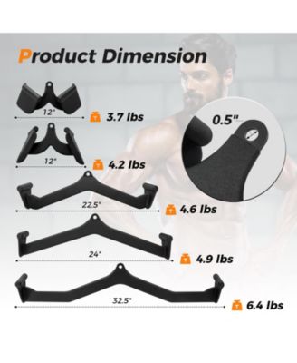 LAT Pulldown Attachment Set for Home Gym Fitness