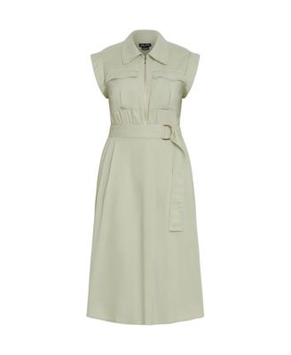 Plus Size Utility Midi Dress