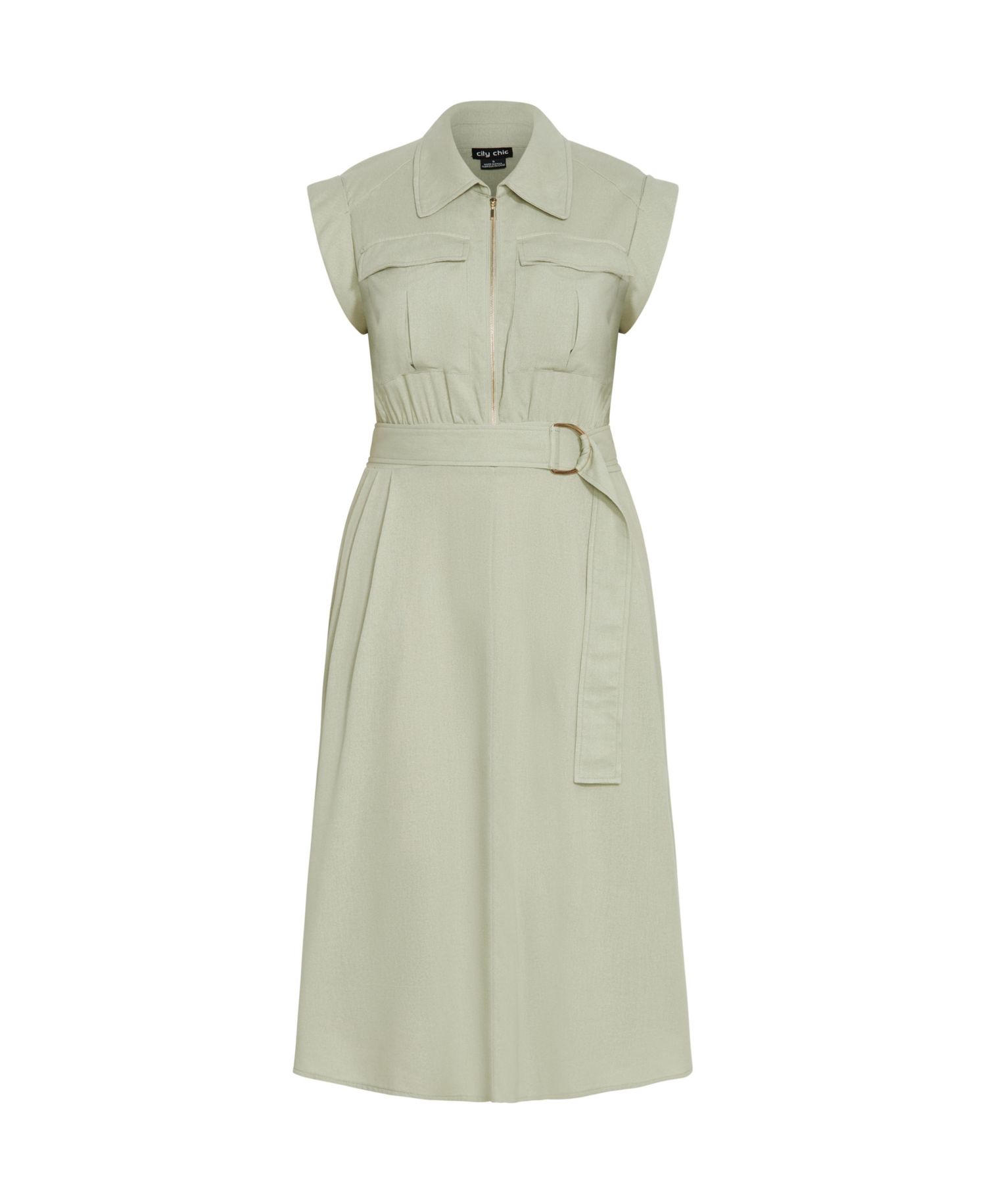 Plus Size Utility Midi Dress