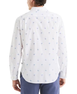 Мужская рубашка классического покроя Nautica с принтом на пуговицах