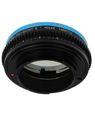 Vizelex Polar Throttle Lens Mount Adapter for Canon FD & FL 35mm SLR Lens to Sony Alpha E-Mount Mirrorless Camera Body with Built-In Circular Polarizing Filter