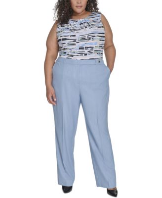 Calvin Klein - Plus Size Faux Denim Pants