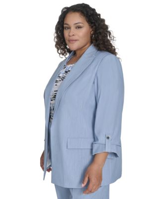 Блейзер из искусственного денима Calvin Klein большого размера