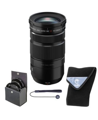 XF 18-120mm f/4 LM PZ WR Lens, Black, Bundle with 72mm Digital Essentials Filter Kit and 19x19" Lens Wrap