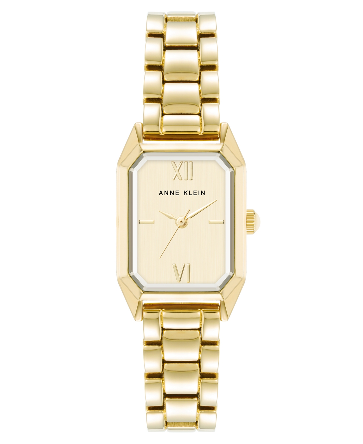 Women's Quartz Petite Octagonal Gold-Tone Metal Alloy Bracelet Watch, 21mm - Gold-tone