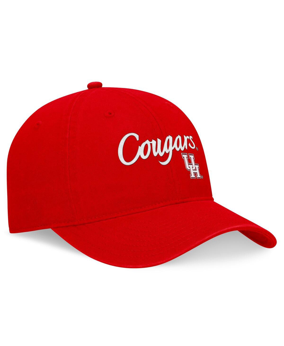 Top Of The World Men's Red Houston Cougars Heritage Ceecee Adjustable Hat In Red