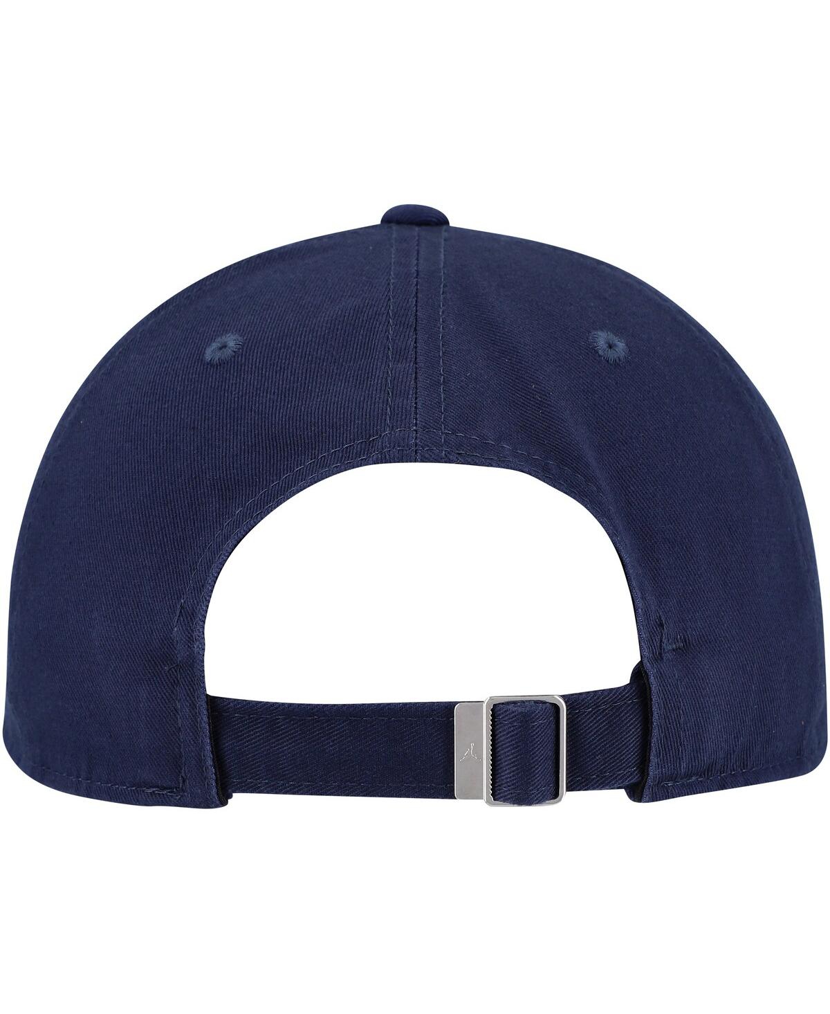 Jordan Men's Navy Michigan Wolverines Club Swoosh Performance Adjustable Hat In Navy