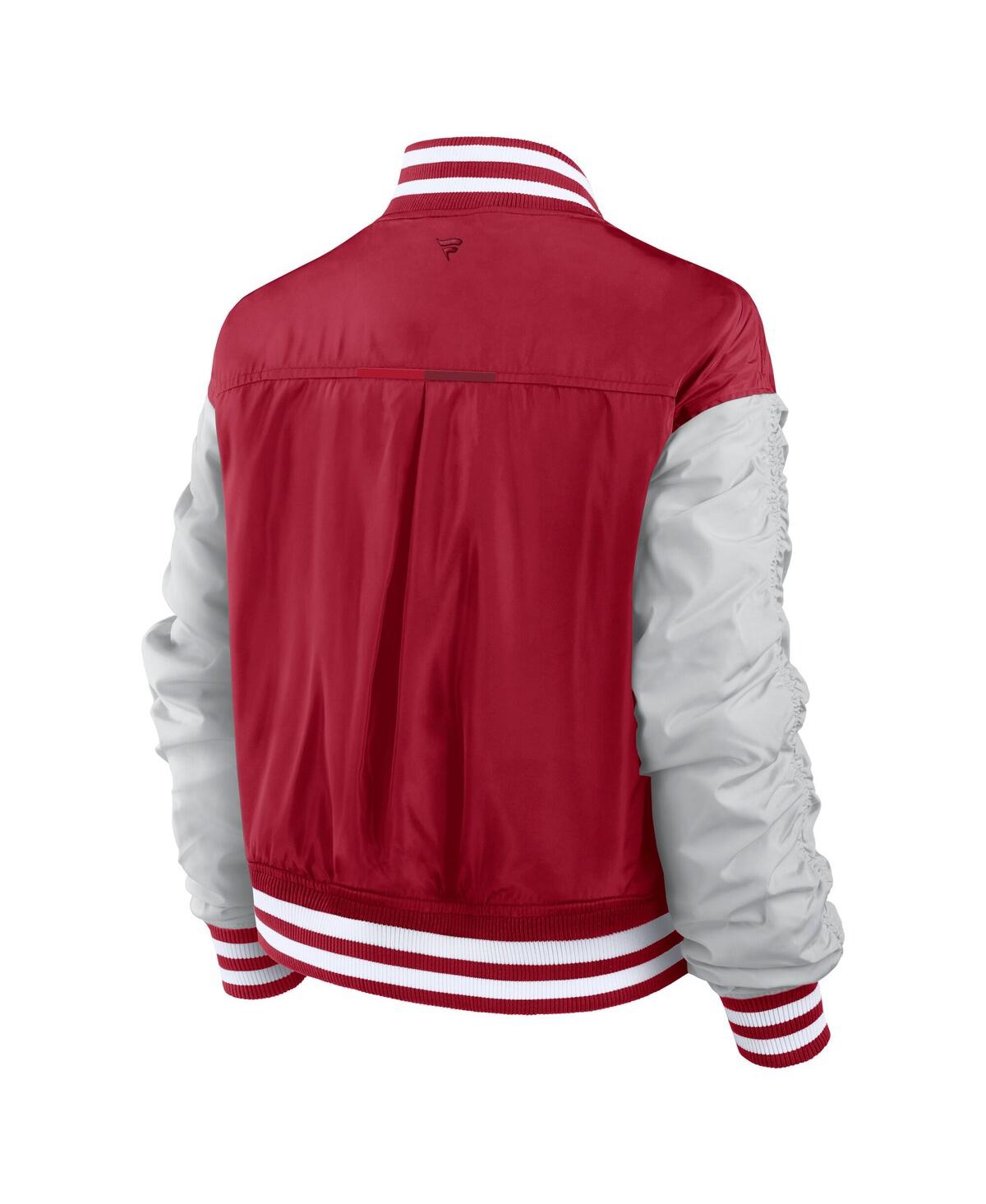 Fanatics Women's Scarlet San Francisco 49ers Elements Wave Full-snap Jacket In Scarlet