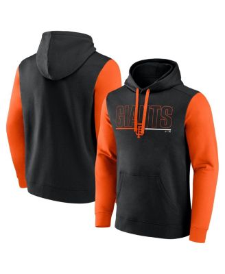 Fanatics - Men's Black San Francisco Giants Outline Fleece Pullover Hoodie