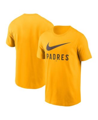 Nike - Men's Gold San Diego Padres Swoosh T-Shirt