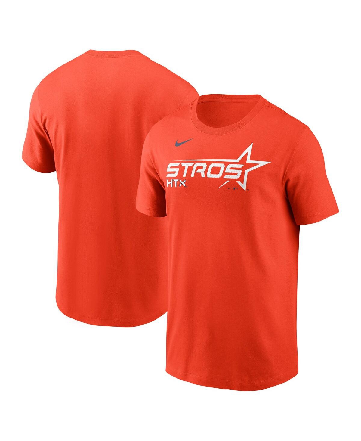Nike Orange Houston Astros 2025 City Connect Wordmark Performance T-shirt In Red
