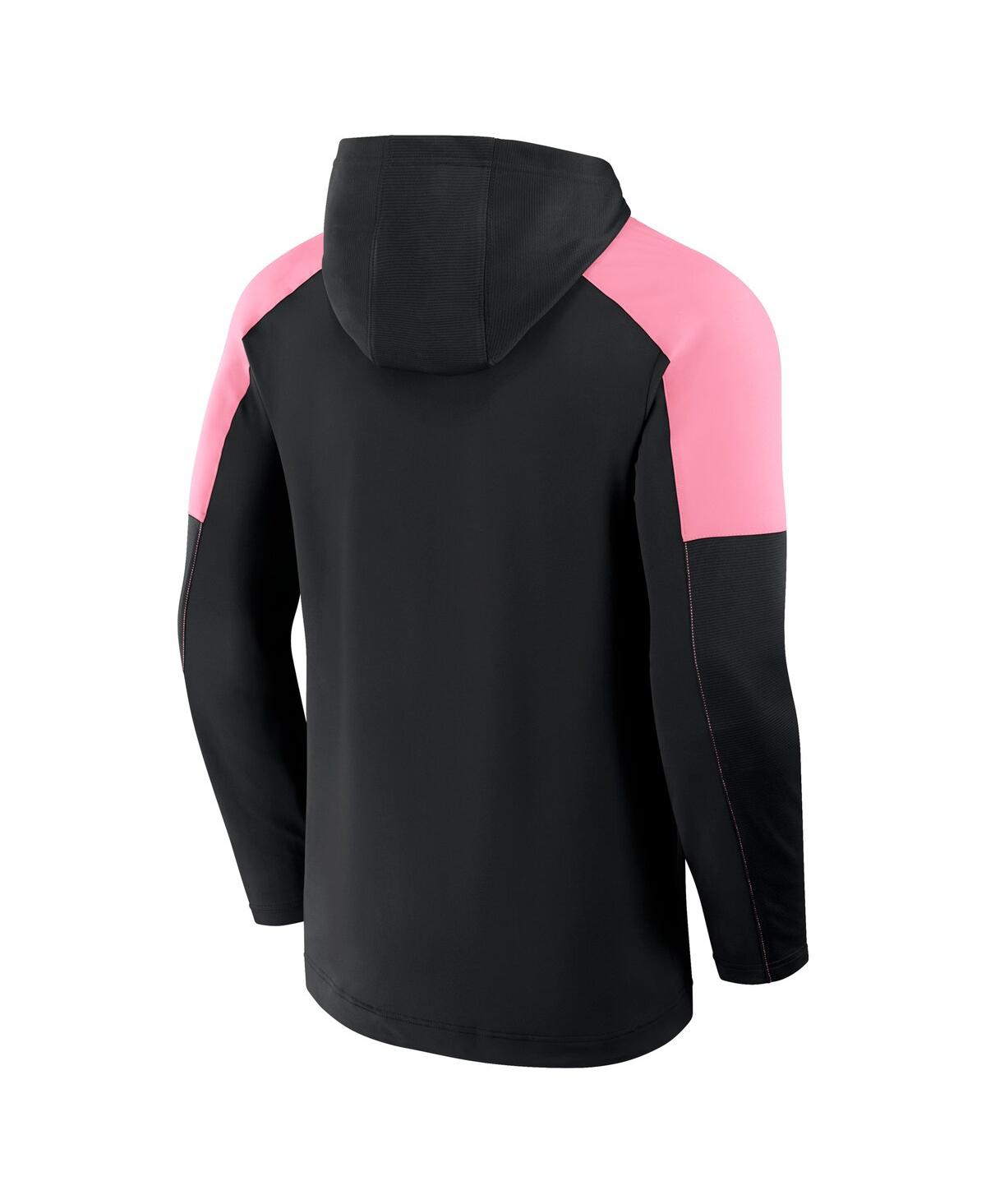 Fanatics Men's Black Inter Miami Cf Red Card Transitional Pullover Hoodie In Black
