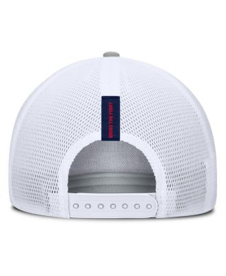 Men's Heather Gray New England Revolution Low Block Trucker Adjustable Hat