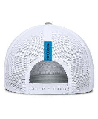 Men's Heather Gray Charlotte FC Low Block Trucker Adjustable Hat