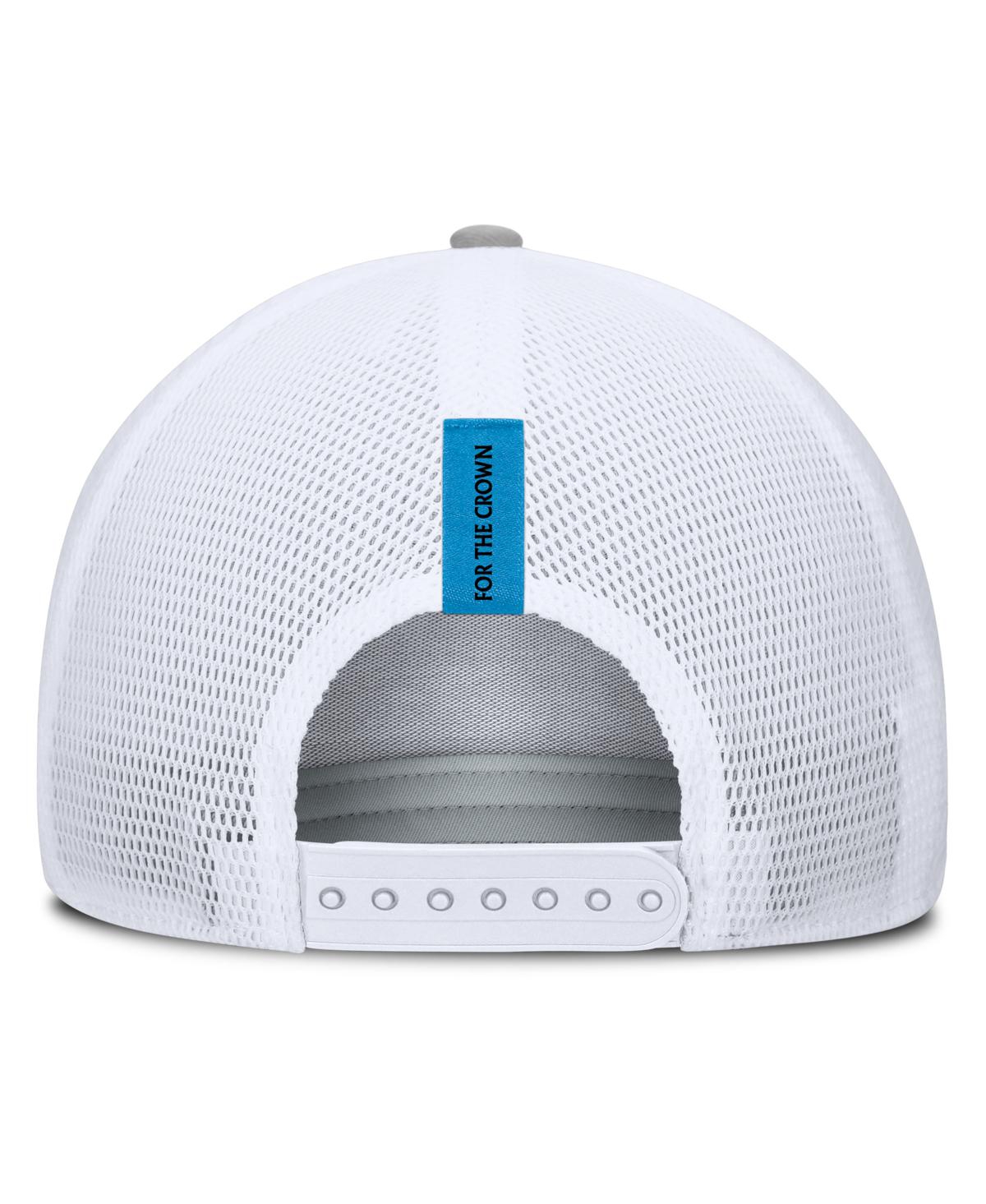 Fanatics Men's Heather Gray Charlotte Fc Low Block Trucker Adjustable Hat In Heather Gray