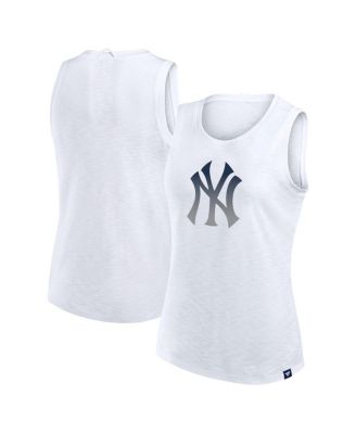Fanatics - Women's White New York Yankees Activate Slub Tank Top